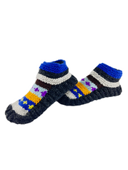 Non-slip socks for elderly| Handknitted socks | Warm slippers for Winters for Men & Women | Hospital socks