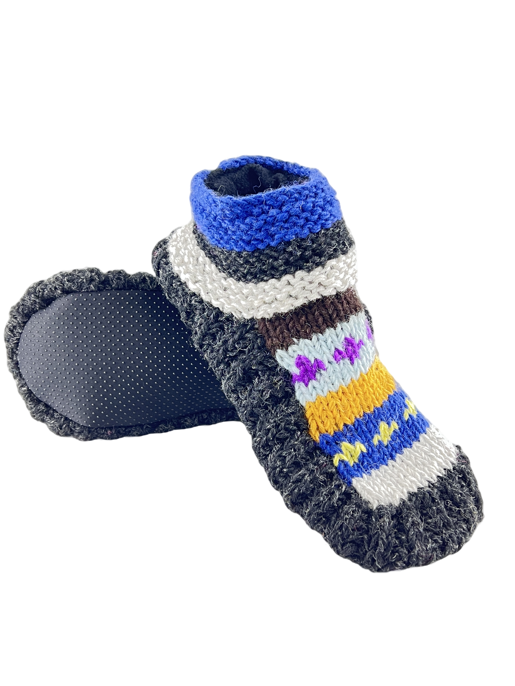 Non-slip socks for elderly| Handknitted socks | Warm slippers for Winters for Men & Women | Hospital socks