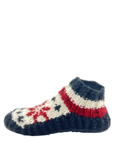 Fun socks Fuzzy Non Slip Woolen Knitted Slipper Socks for Winters | Cozy Wool Slippers  | Cute Ankle Length House Slippers for Men & Womens