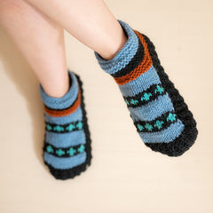 Comfy home shoes | Non slip Sole | Fuzzy Slippers Boots | Plush slippers| Adult home slippers| woolly socks | Fleece lined pure wool slipper