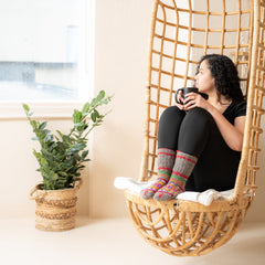 Slouch Pure Sheep Wool fuzzy Socks | Warm Leg Warmers |Cute Socks | Hand Knitted Winter Socks for women