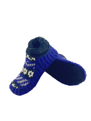 Fuzzy Socks 100% Pure sheep Wool Hand Knitted Socks with Non Slip Sole Cozy House Wear Ankle Slippers Socks | Polar Fur Lined Slipper boots