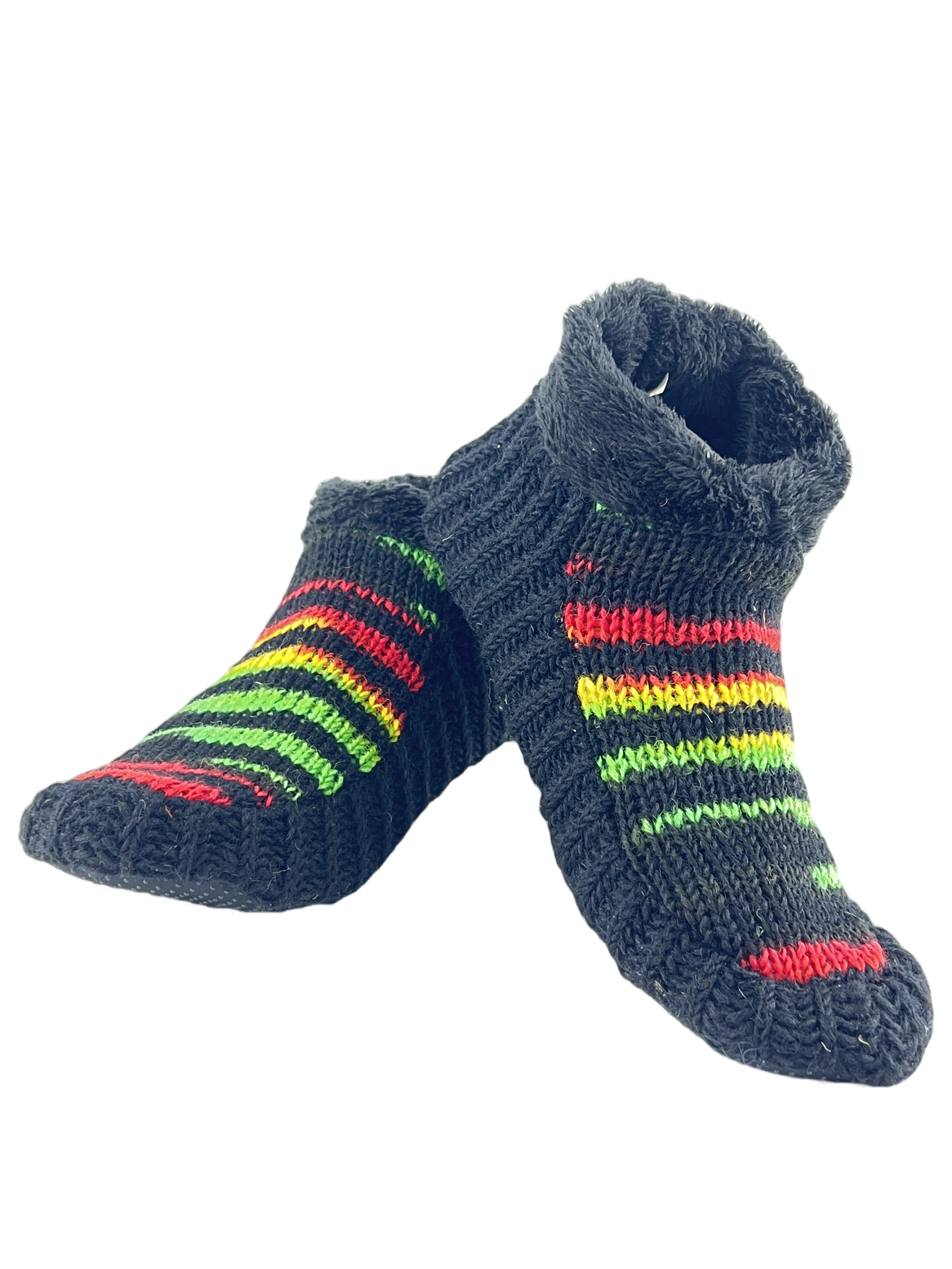 Indoor Non-slip Polar fur Wool Slippers  | Cozy Knitted Slipper Socks for Winters | Cute Ankle Length House Slippers for Men & Women