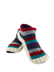 Non-slip Thick socks | Wool fleece lined | Cozy House Slippers | Indoor slippers | Fleece Lined Slipper boots |Hand Knitted Socks