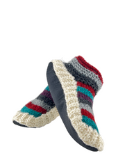 Non-slip Thick socks | Wool fleece lined | Cozy House Slippers | Indoor slippers | Fleece Lined Slipper boots |Hand Knitted Socks