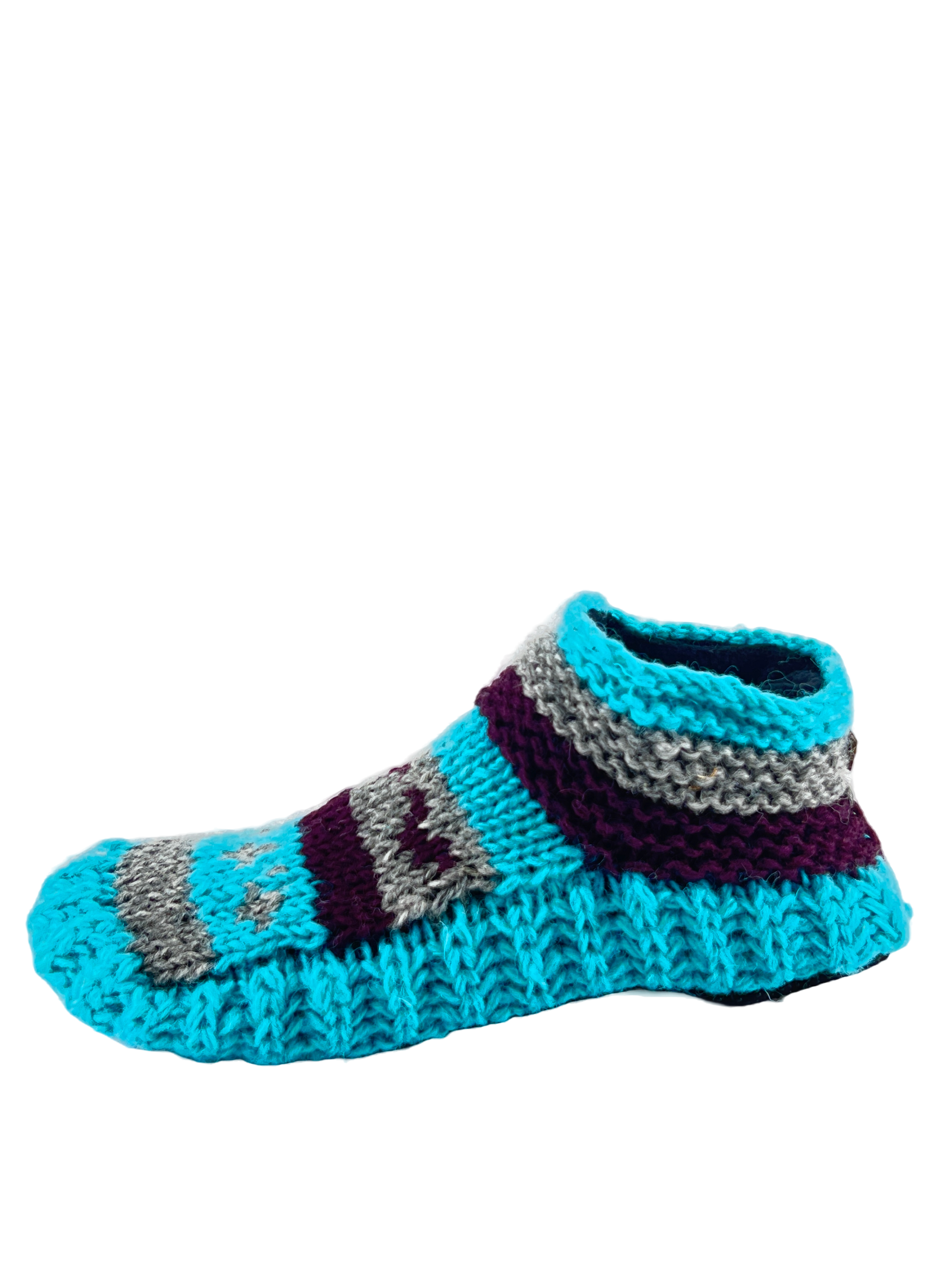 Women’s Non-Slip Hand Knitted Woolen Slippers Socks |  Fun Fuzzy slippers |Christmas soft walking indoor booties | Fleece Lined winter socks
