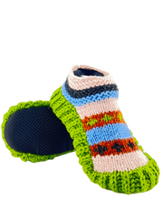 Cute socks Indoor Slippers Hand Knitted with Yak Wool | Anti-Skid Sole | Fuzzy Slippers Boots | Soft Woolen House Slippers for Men & Women