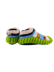 Cute socks Indoor Slippers Hand Knitted with Yak Wool | Anti-Skid Sole | Fuzzy Slippers Boots | Soft Woolen House Slippers for Men & Women