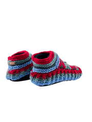 Women’s Non-Slip Hand Knitted Woolen Slippers Socks | Pure Yak Wool Hand Knitted Socks | Cozy House Wear Ankle Slippers | Fleece Lined boots