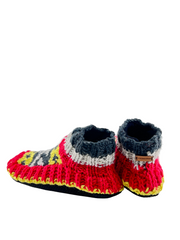 Cute socks Indoor Slippers Hand Knitted with Yak Wool | Anti-Skid Sole | Fuzzy Slippers Boots | Soft Woolen House Slippers for Men & Women