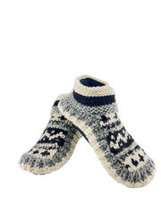Walking boot slipper socks| Ankle handmade booties  | Slip resistant indoor slipper socks | Thick warm Christmas slipper socks