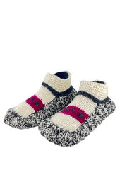 Fleece Lined boots |Women’s Non-Slip Hand Knitted Woolen Slippers Socks | Pure Yak Wool Hand Knitted Socks | Cozy House Wear Ankle Slippers