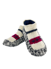 Fleece Lined boots |Women’s Non-Slip Hand Knitted Woolen Slippers Socks | Pure Yak Wool Hand Knitted Socks | Cozy House Wear Ankle Slippers