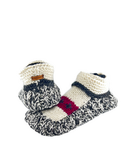 Fleece Lined boots |Women’s Non-Slip Hand Knitted Woolen Slippers Socks | Pure Yak Wool Hand Knitted Socks | Cozy House Wear Ankle Slippers