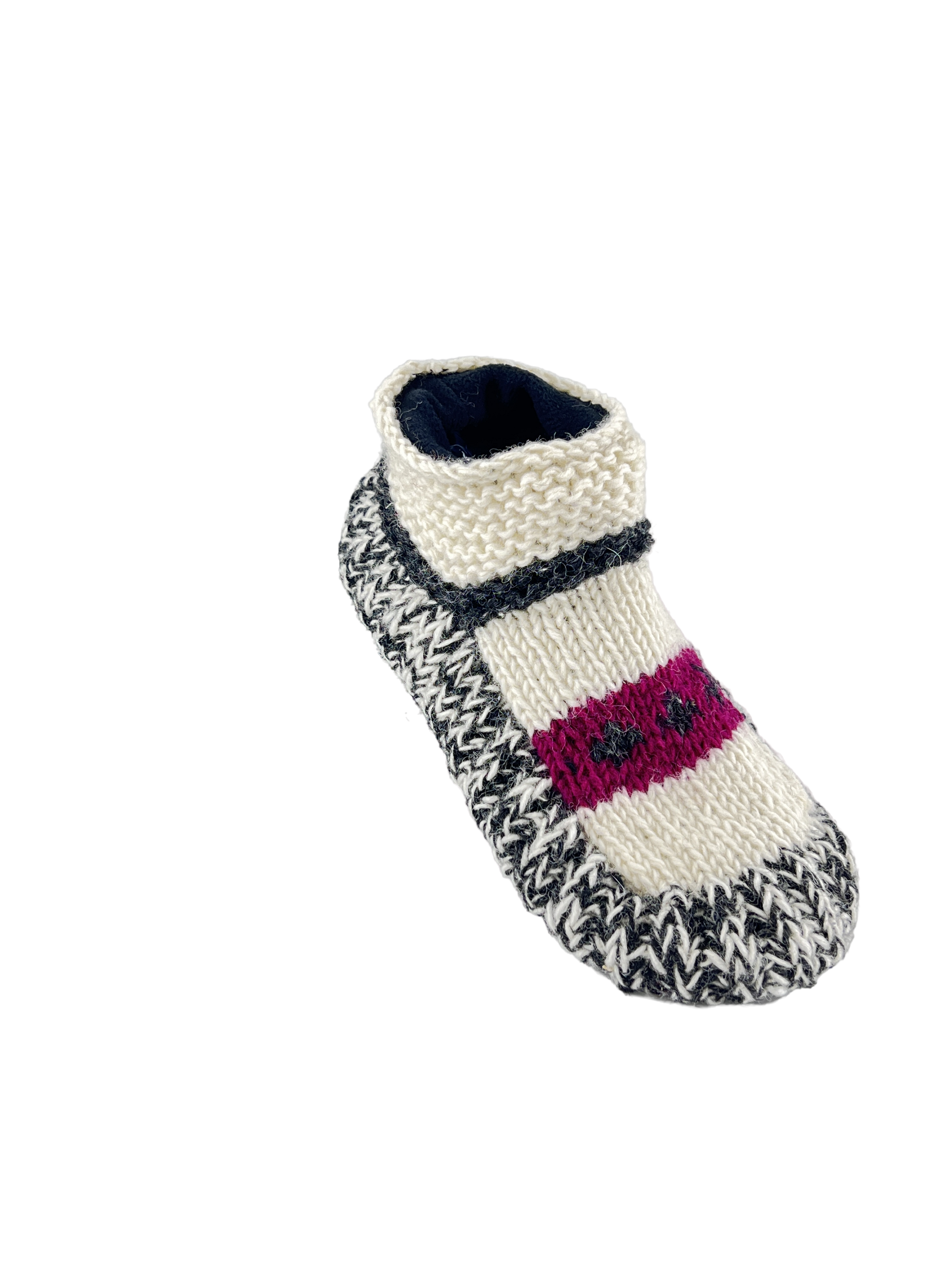 Fleece Lined boots |Women’s Non-Slip Hand Knitted Woolen Slippers Socks | Pure Yak Wool Hand Knitted Socks | Cozy House Wear Ankle Slippers